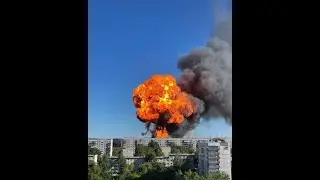 большой взрыв автозаправки в Новосибирске
