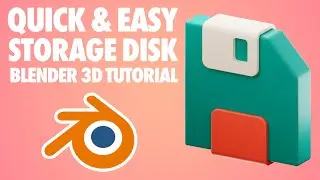 Blender 3D Storage Disk Tutorial - Quick and Easy - Blender 3D Tutorial