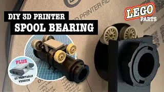 Custom 3D printer spool bearing – using standard Lego parts