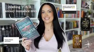 reading my subscriber's fantasy romance book recommendations 📖🌛reading vlog