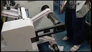 Тестирование бобинорезательной машины SuperSLIT-350G в Твери: на пленке на скорости 192 м/мин