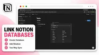 How to Create Relational Database in Notion (Relation Database Builder)