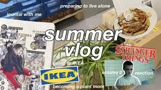 summer vlog | going to IKEA, stranger things reaction, anime journal with me + tips and tricks