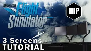 How to setup MSFS with 3 Monitors Tutorial using SRWE