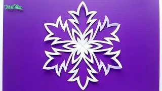 Beautiful paper snowflake step-by-step How to cut a snowflake from paper Paper Snowflakes Tutorial
