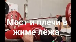 Мост и плечи в жиме лёжа.