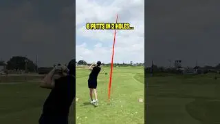 8 putts in 2 holes is diabolical 💀 #golf