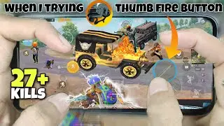 When I trying Thumb Fire button #VOICEOVER GAMEPLAY IPHONE XR | PUBG MOBILE INDIA 1 MAN Army Copknit