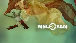 Emotional ballet dance movements with large fabric materials 2014 #MeloyanMedia #JorMeloyan #art