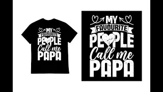 FATHER'S DAY T-SHIRT DESIGN TUTORIAL