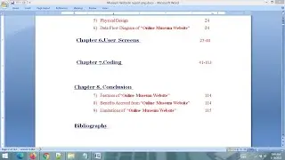 Project Report -  Online Museum Website || PHP MYSQL