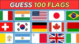 Guess The Flag 🚩 | Can You Guess 100 Countries By Their Flags?
