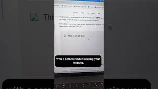 ❌ Don’t make this website mistake. Images need an alt text.