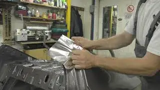 How to mark a wing before welding. Body repair after an accident.