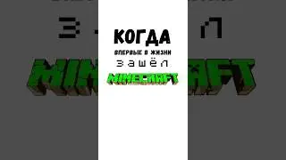 Когда в первые в жизни зашëл в Майнкрафт 😄 #mainecraft #майнкрафт