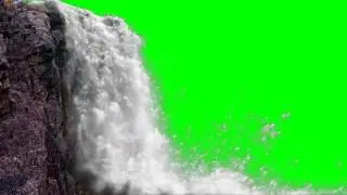FREE HD Green Screen JUNGLE WATERFALL