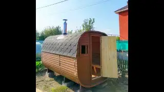 Баня Квадро. 3м. Вход торцевой