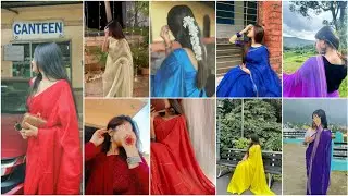 💞🦋🌸saree pic || 💝🌈saree poses for girls  🌷💝🦋||dp pic ||dp photo 🤩💟||🥰 profile picture||selfie 141