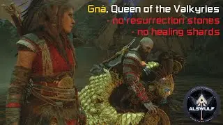 God of War Ragnarok | Gna, Queen of the Valkyries // no resurrection stones, no healing shards  [4K]