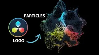 LOGO Animation - Turn your Logo into Particles - Davinci Resolve Fusion Tutorial