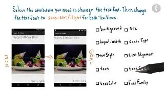 40. Меняем тип шрифта Android Basics [Курс 
