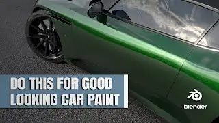 How To Make Realistic Car Paint | Blender Tutorial