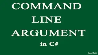 Command Line Arguments