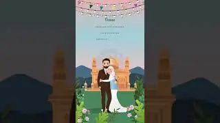 Muslim Wedding Invitation video || Nikah Walima What's App Invitation||