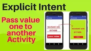 how to pass value one to another activity