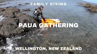FAMILY DIVING-PAUA GATHERING-KINA TASTING!!!