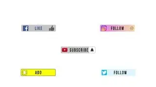 2D Minimal Design - Social Media Pop-ups (PREVIEW) | Green Screen Elements