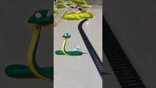 Smurf fell from the tree on the snake and the train is approaching fast | The Smurfs #smurfs