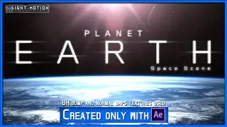 After Effects: Realistic Planet EARTH HD (Space Scene)