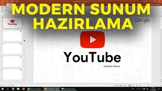 Modern Girişim Sunumu Hazırlama - Kapak Sayfası