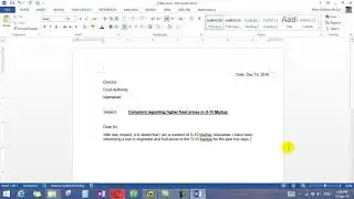How to write a letter in Microsoft Word | Hindi