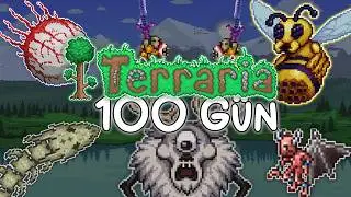 TERRARİA MASTER MODDA 100 GÜN HAYATTA KALMAK #1