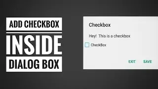 Add CheckBox inside dialog box using Sketchware | Sketchware tutorial
