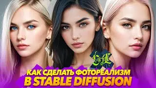 СДЕЛАТЬ ФОТОРЕАЛИЗМ ПОРТРЕТЫ в STABLE DIFFUSION