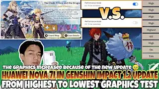 Genshin impact in HUAWEI NOVA 7I on 1.2 update (dragonspine)KIRIN 810 | all settings | Screen record