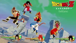 Battle of Super Saiyan 4! Goku, Vegeta and Gogeta vs Broly in Dragon Ball Z: Kakarot Mods