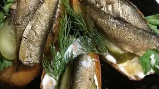 Вкуснейшие бутерброды со шпротами