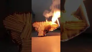 Burning Matchsticks Gun #shorts #asmr