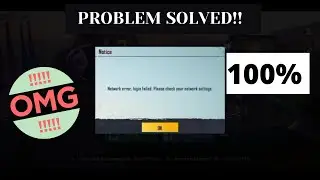 Network Error Login Failed Please Check Your Network Settings PUBG Mobile 🔥 Fix In 4 Mins 🔥 PUBG 
