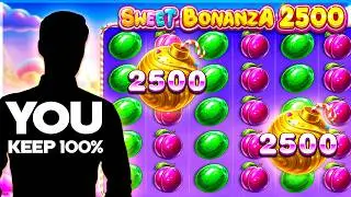 8500X WIN On SWEET BONANZA 2500 SLOT!!