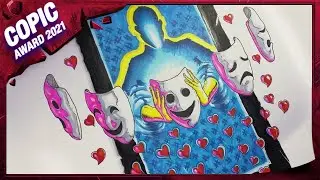 Desenhando para o Copic Award 2021 - Masks