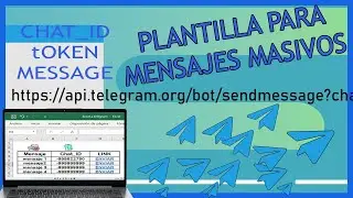 ⛔Send TELEGRAM from EXCEL ᐅ API to send message