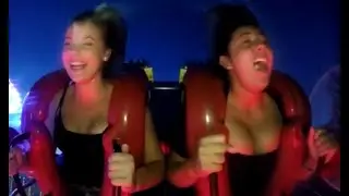 Bouncing Boobs On Swing | Nip Slip | Down Blouse | Slingshot