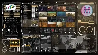 Futuristic High-Tech City CCTV Cam Hacker HUD Screen Animation | Emotion Graphics | 2023