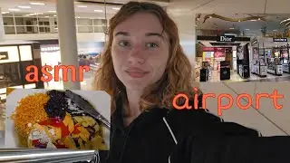 Dallas Airport Vlog Asmr ✈️ (You can shower at the airport!?👀)