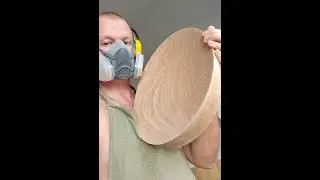 Фрезеровка большой тарелки. Big dish by router.